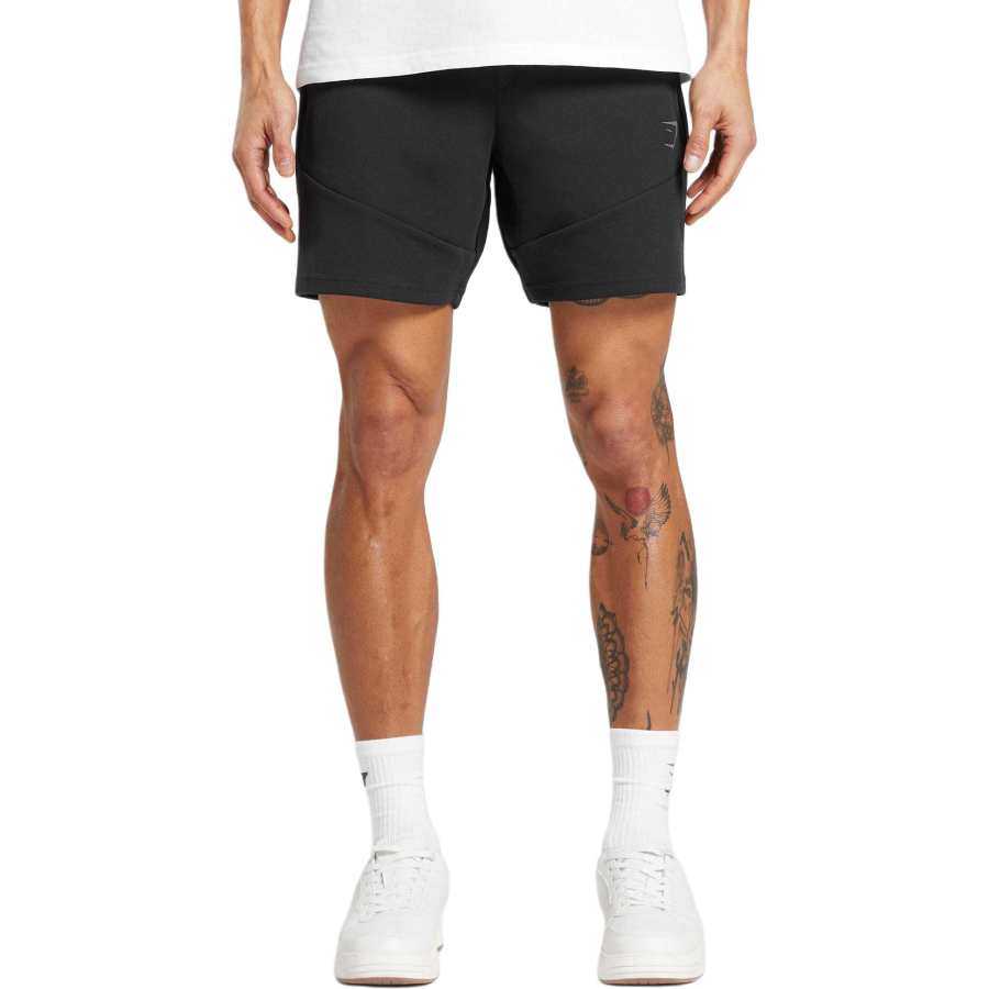 GYMSHARK INTERLOCK TECH 6' SHORTS Casual Shorts Men's Black