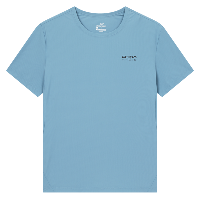 361° 361° T Shirts Men's Ancient Blue Crew Neck Thin