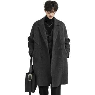 EARL JOEL Coats Men's Suit Collar Thickened Straight Fit