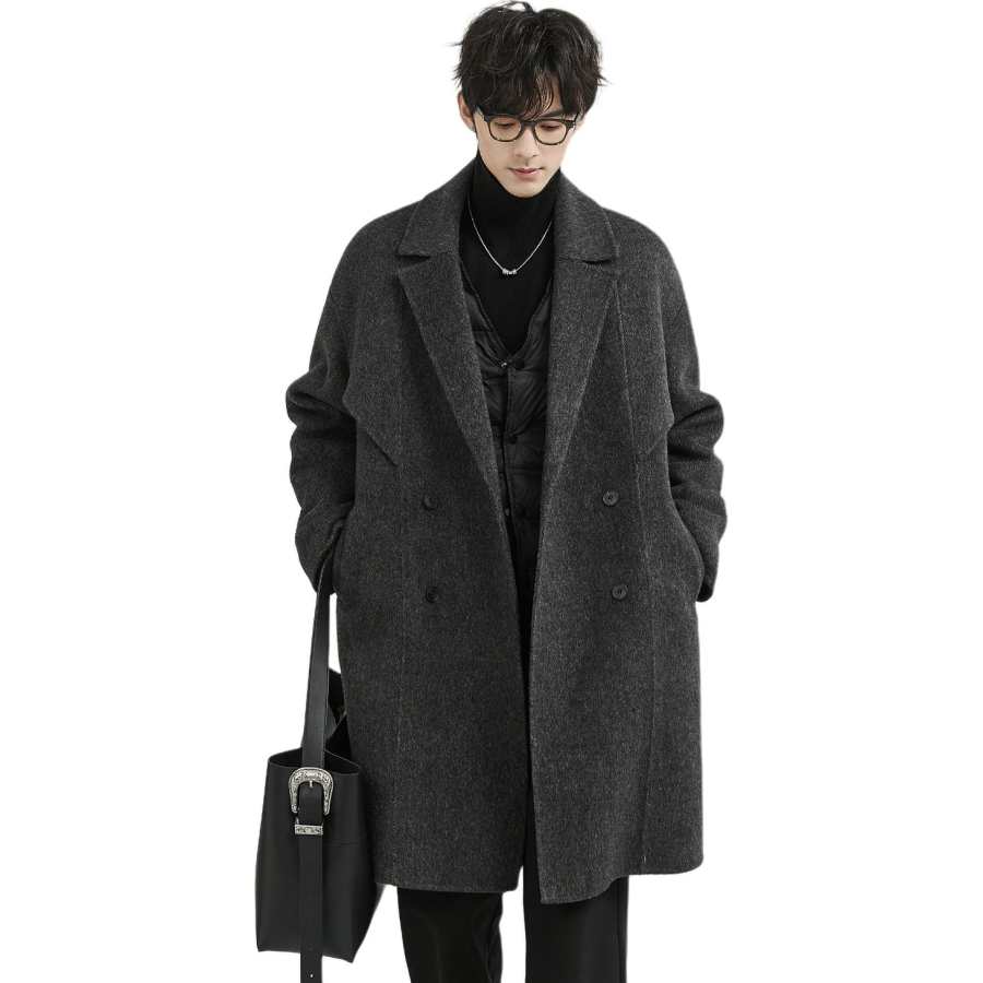 EARL JOEL Coats Men's Suit Collar Thickened Straight Fit