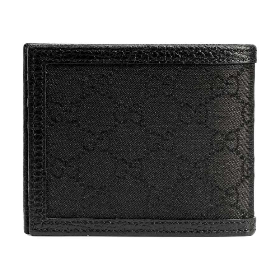 GUCCI GUCCI Bifold Wallet GG Nylon With Insert Black