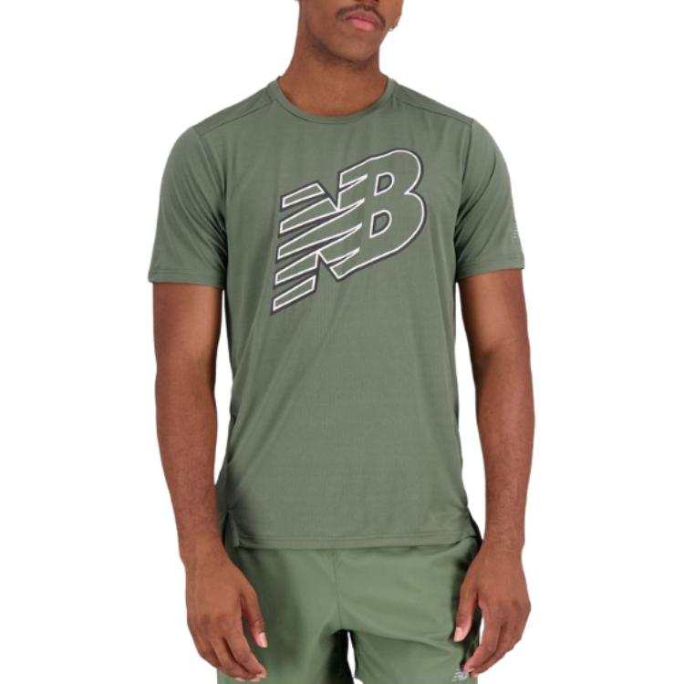 New Balance New Balance SS25 T Shirt Men's Dark Olive Green