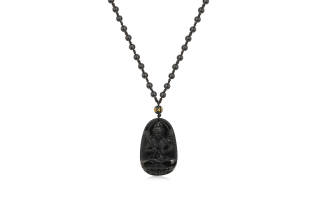 HOLLY RYAN Obsidian New Chinese Style Eight Guardian Gods Necklace Unisex