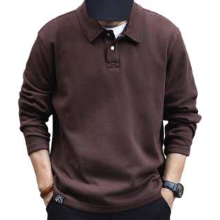 GELANLU Spring Polo Shirt Loose Fit Unisex