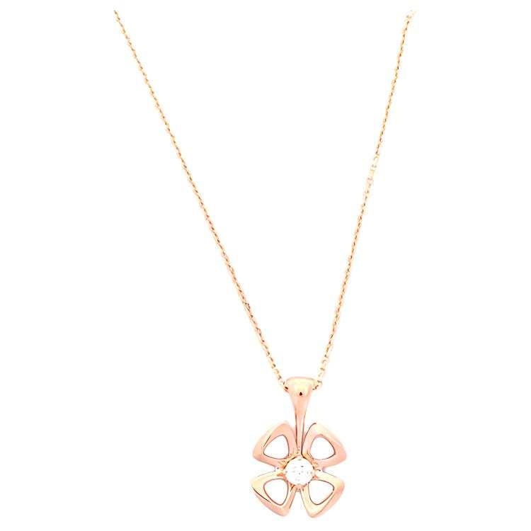 BVLGARI Fiorever Diamond Necklaces Unisex