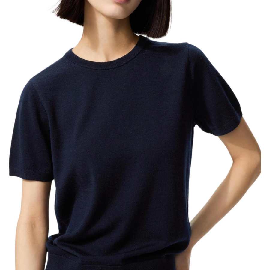 UNIQLO Sweaters Women's Navy Blue Crew Neck Moderate Other
