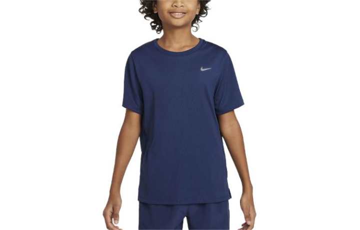 Nike Nike Dri FIT Miler T Shirt Kids' Marine Blue
