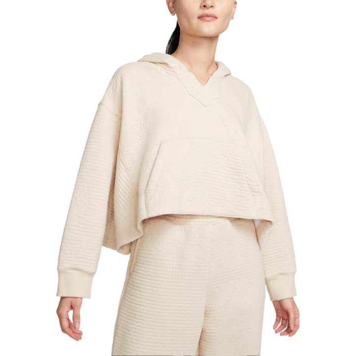 Nike Nike Yoga Luxe Sweatshirt Women's Dune White/White/Multicolor