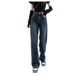 ZHENACHUN Jeans Women's Moderate Straight Fit Pants