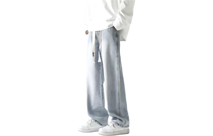 MATCHA STORY Jeans Unisex Moderate Straight Fit Pants