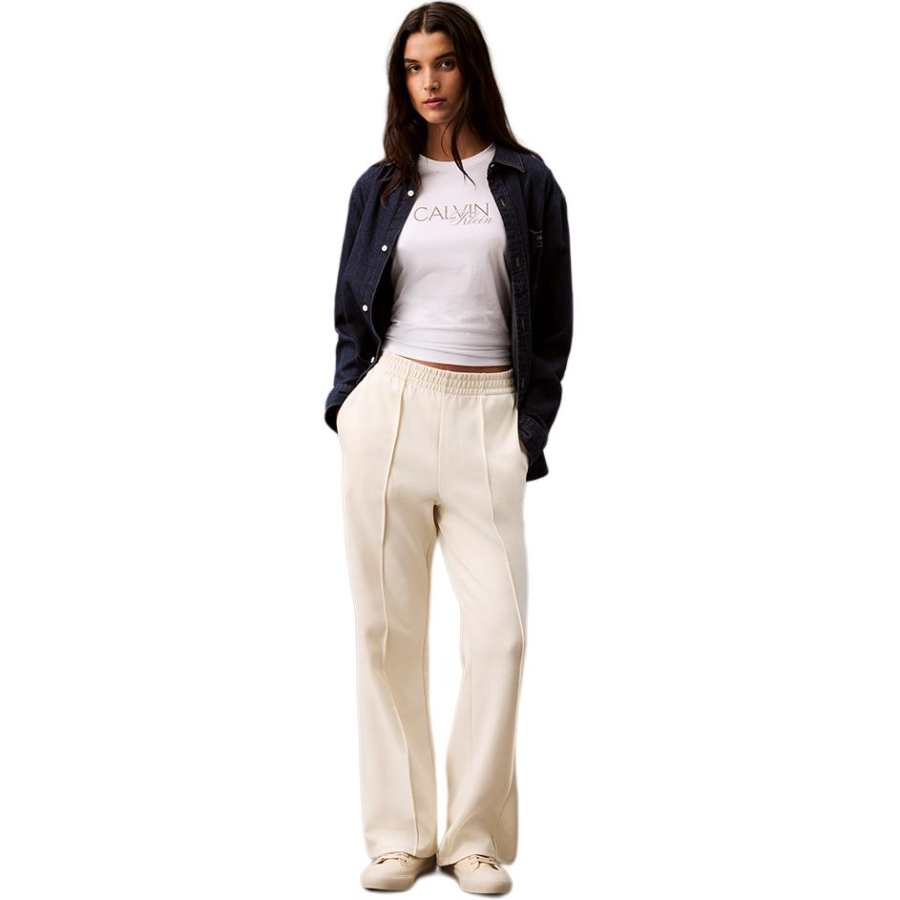 CALVIN KLEIN Casual Pants Women's Ivory