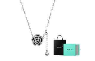 CAROMAY Collarbone Chain Women's Silver