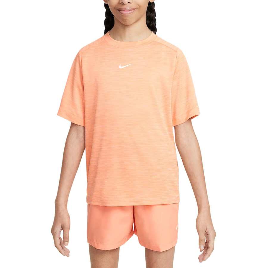 Nike Nike Dri Fit T Shirt Apricot Jasper/Washed Coral/White Kids'