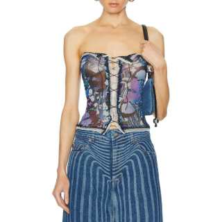 Jean Paul Gaultier Strapless Top Women's Blue