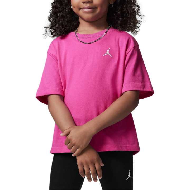 Jordan Jordan MJ T Shirt Fire Pink Children Aged 3 7 Years Old