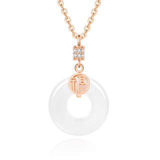 Lao Feng Xiang Chalcedony Necklaces Women's