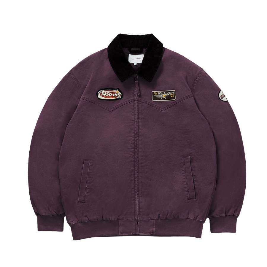 714STREET Jackets Unisex Lapel Moderate Workwear