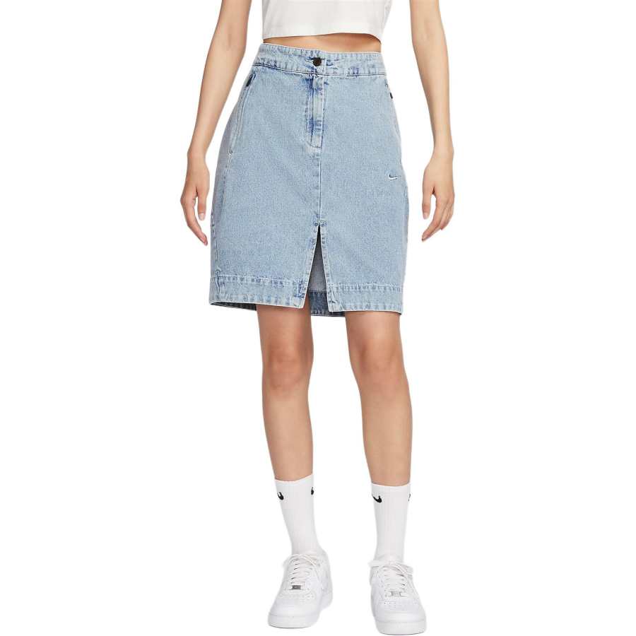 Nike Nike Sportswear Denim Short Skirts Women's Light Armory Blue
