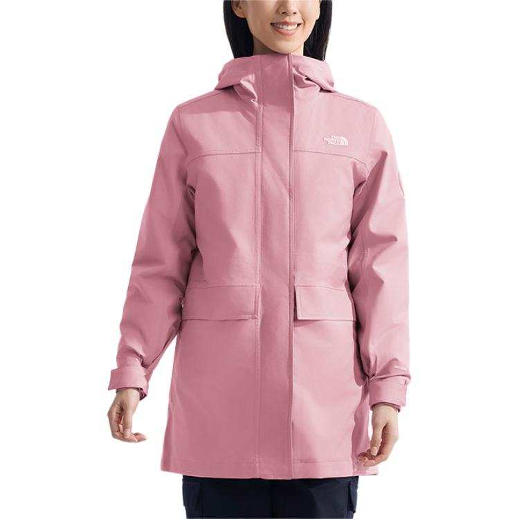 THE NORTH FACE Windbreaker Jackets Women's Cherry Blossom Purple Hooded Moderate