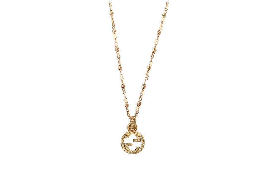 GUCCI G 18K Gold Necklaces Unisex Gold