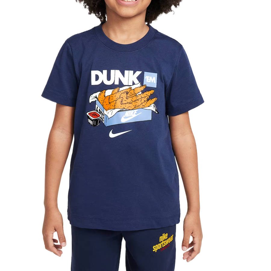 Nike Nike Sportswear T Shirt SS25 Marine Blue Children Aged 3 7 Years Old