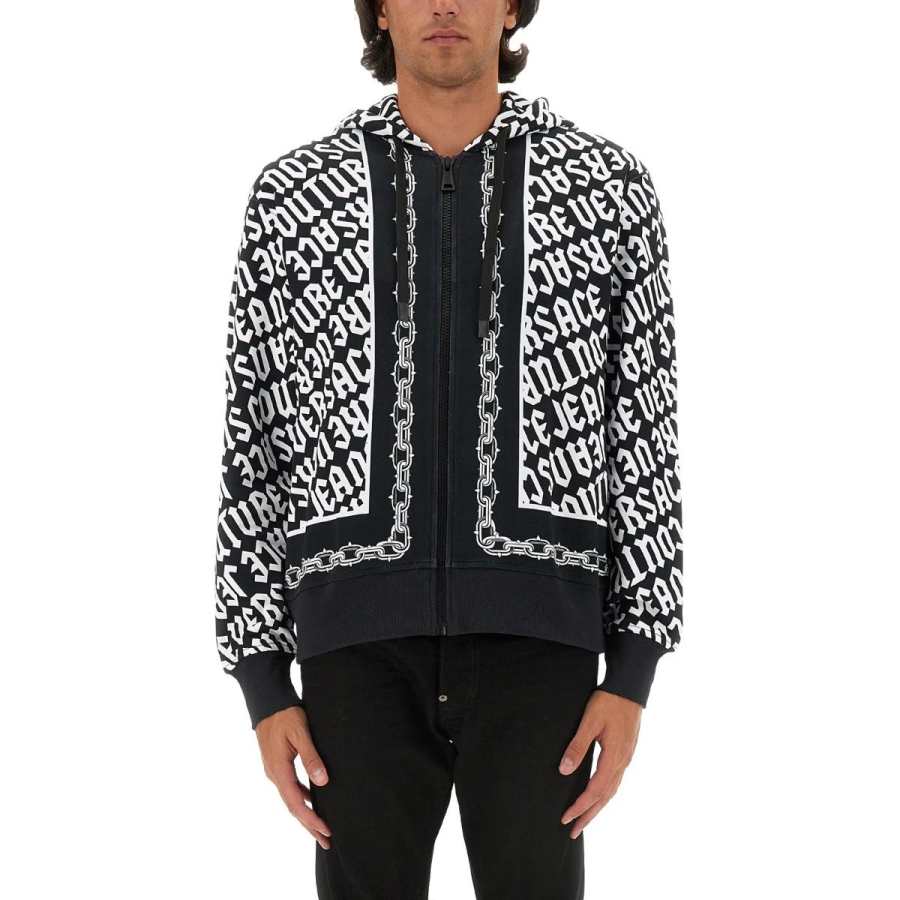 Versace Jeans Couture zip-up cotton hoodie