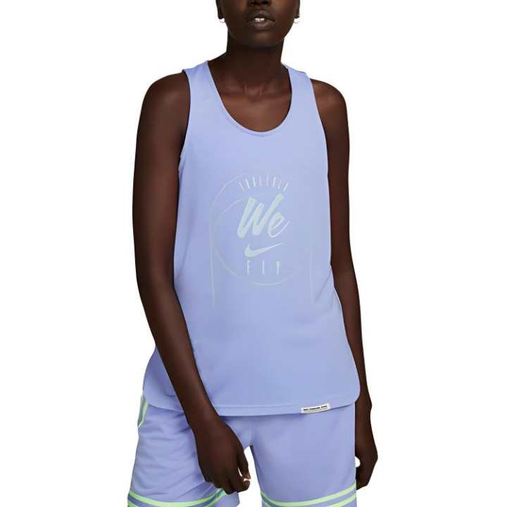 Nike Nike Dri FIT Standard Issue Basketball Jerseys Women's White U Neck