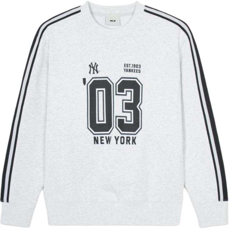 MLB MLB SS24 New York Yankees Sweatshirt Unisex Light Heather Gray
