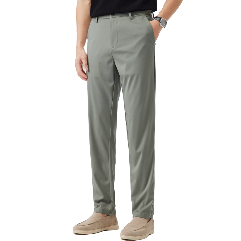 Hodo Casual Pants Men's Moderate Straight Fit Pants