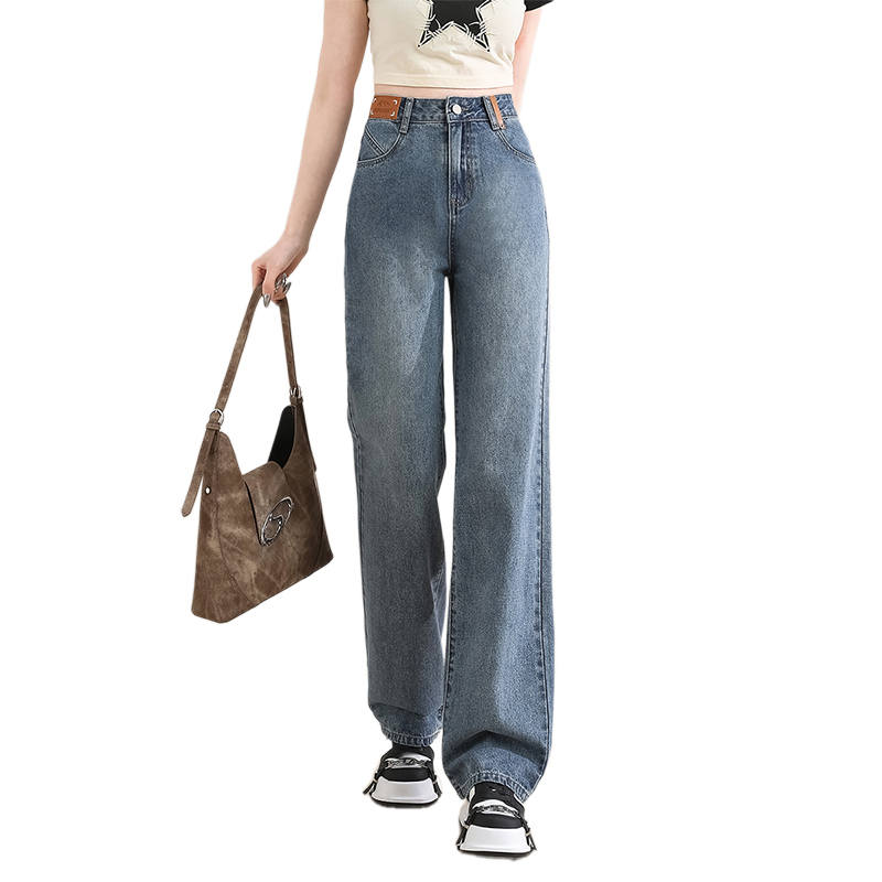 BALENO Jeans Women's Blue Moderate Wide Leg Pants