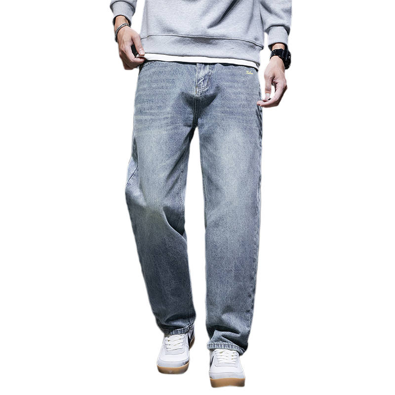 BALENO Jeans Men's Blue Moderate Straight Fit Pants