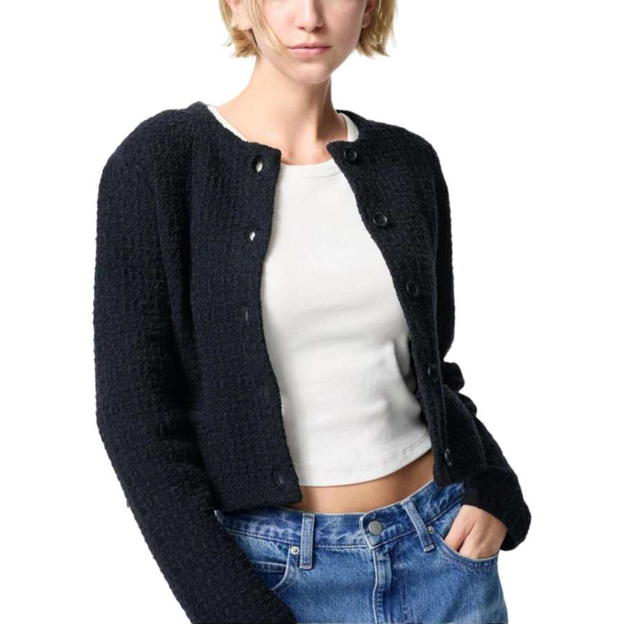 UNIQLO Knitwear Women's Black Moderate Cardigan