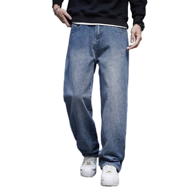 BALENO Jeans Men's Blue Moderate Straight Fit Pants