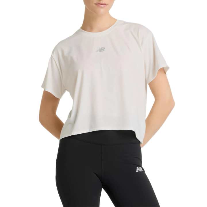 New Balance New Balance Drapey Regular T Shirt Women's WHITE