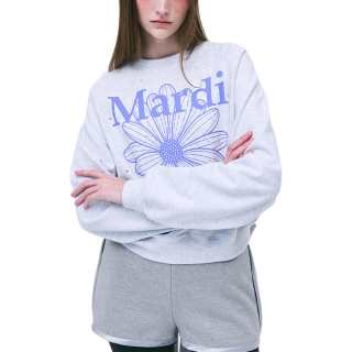 MARDI MERCREDI 24 Christmas Collection RAGLAN FLOWERMARDI STONE EMBELLISHED_HEATHER PURPLE Sweatshirt Women's