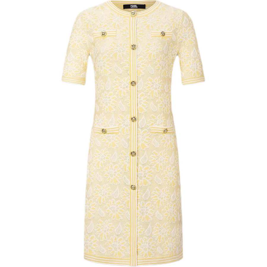 KARL LAGERFELD / Karl Lagerfeld Jeans Short Sleeved Dress Women's Yellow