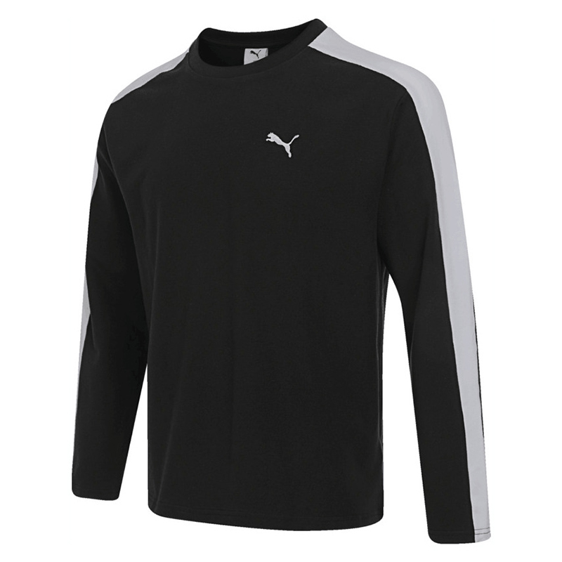 PUMA Prime T Shirts Men's Black Crew Neck Moderate