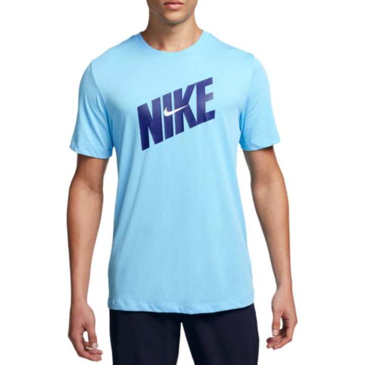 Nike Nike T Shirts Men's Blue Crew Neck