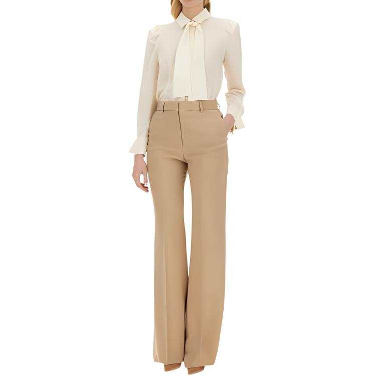 MaxMara Max Mara Pussy Bow Long Sleeved Shirt