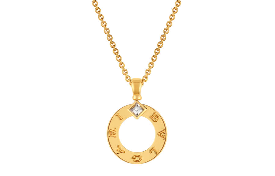 BVLGARI 18K Gold, Diamond Necklaces Women's Gold
