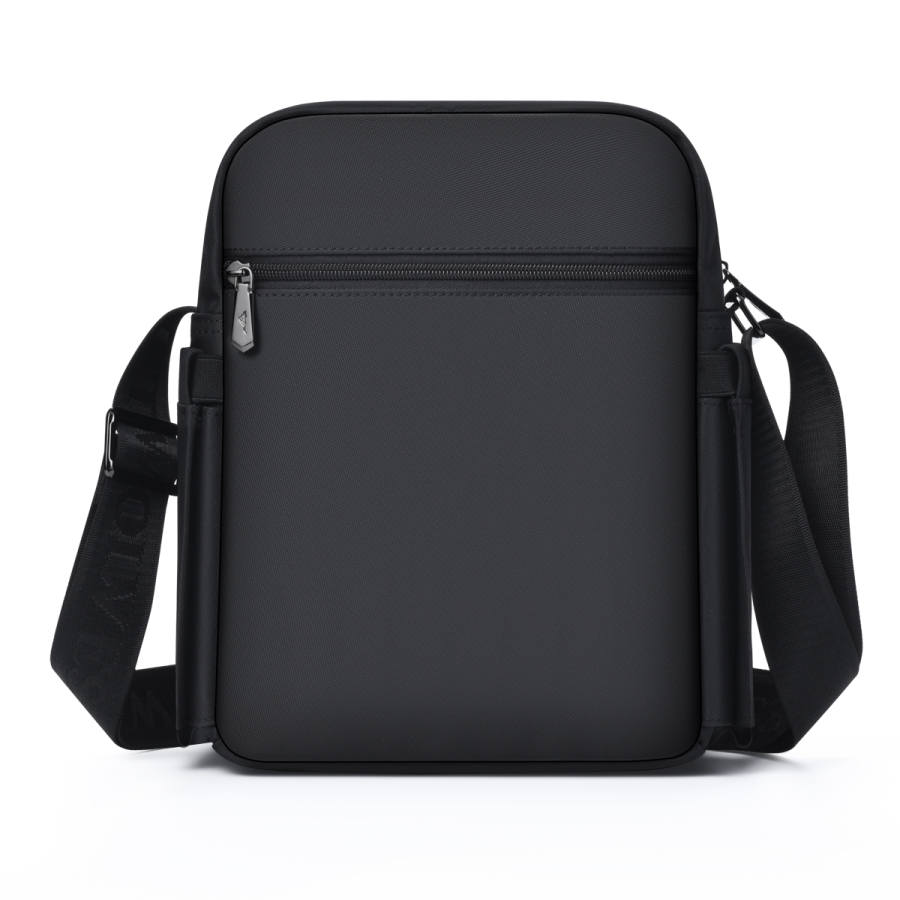 SEPTWOLVES Oxford Crossbody Bag, Shoulder Bag Large Men's Black