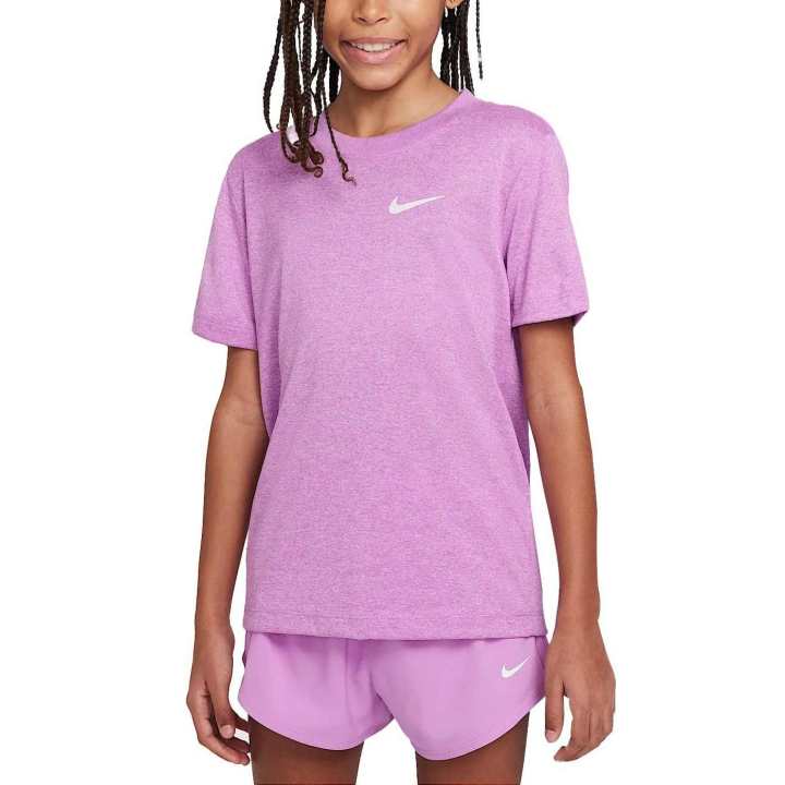 Nike Nike Dri Fit T Shirt Purple Pink Teenagers