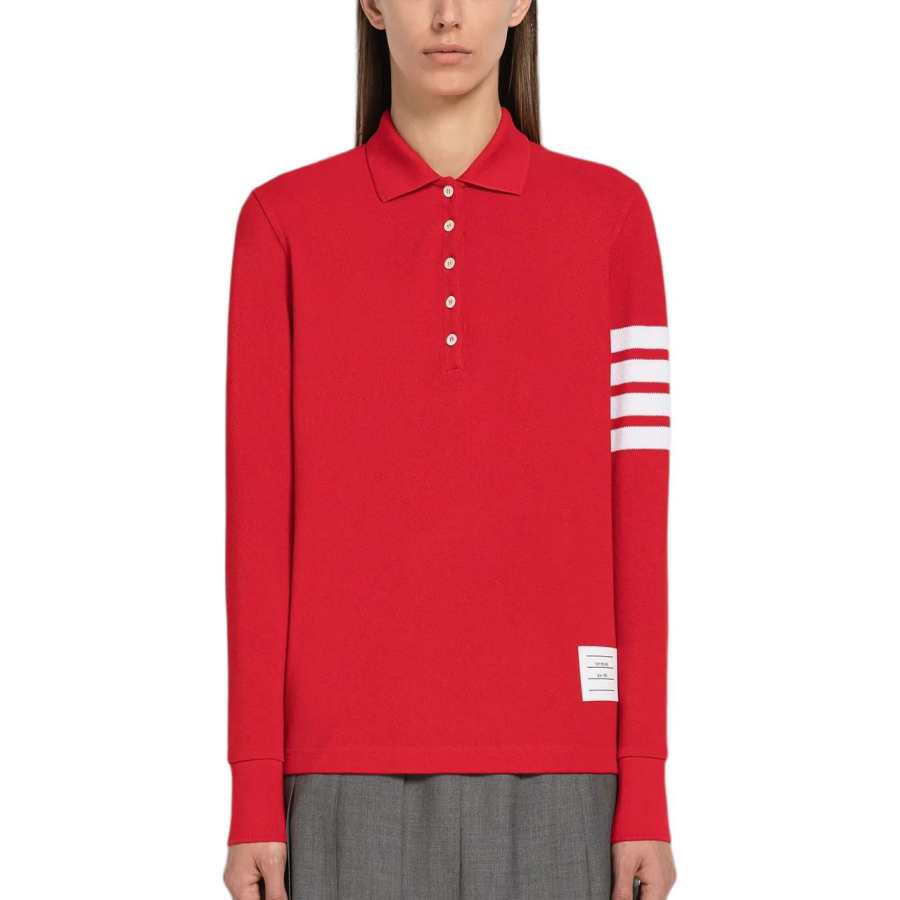 THOM BROWNE THOM BROWNE· FW24 Polo Shirt Women's Red
