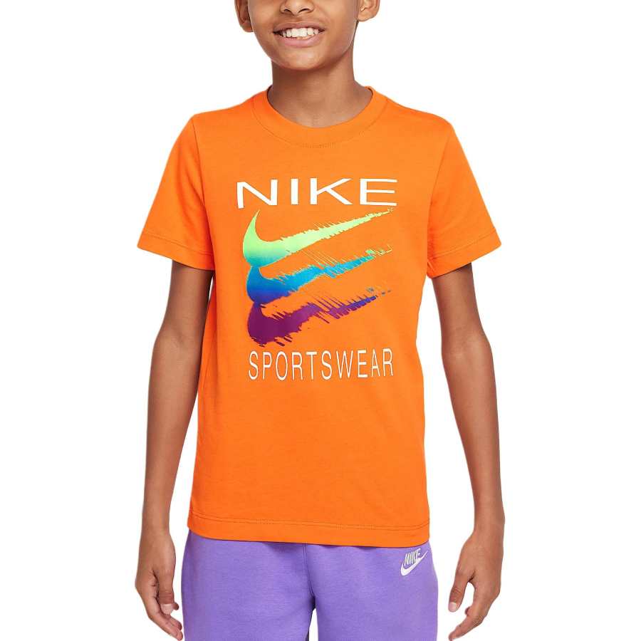Nike Nike Sportswear T Shirt Safety Orange Teenagers