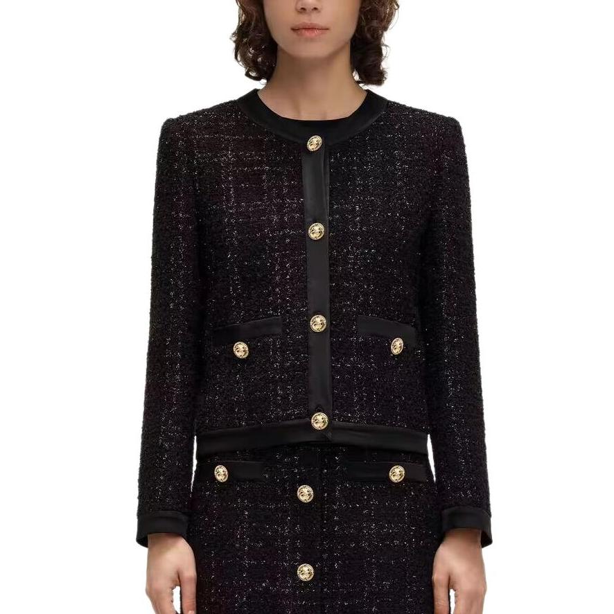 KARL LAGERFELD / Karl Lagerfeld Jeans Cropped Coat Women's Black