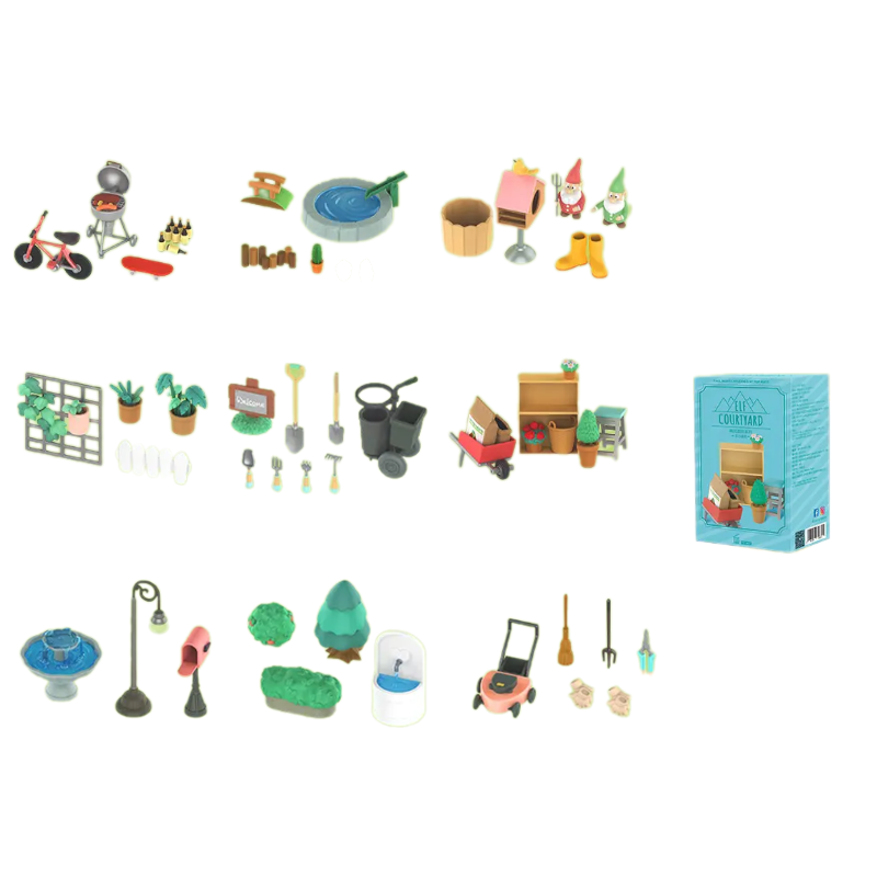 POP MART POP MART Elf Courtyard Collection Equipment Creative Mystery Boxes Single Mystery Box/Full Box 9 Pcs