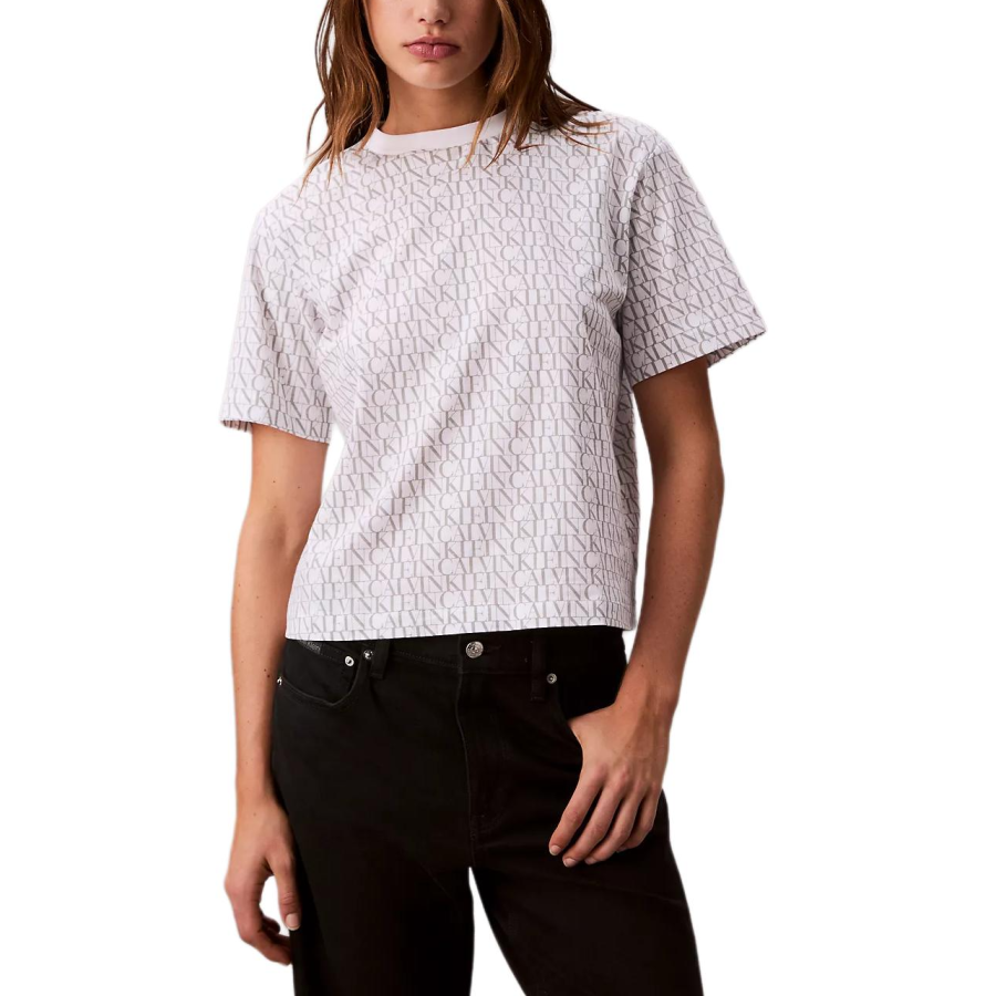 Calvin Klein T Shirts Women's Bright White Crew Neck