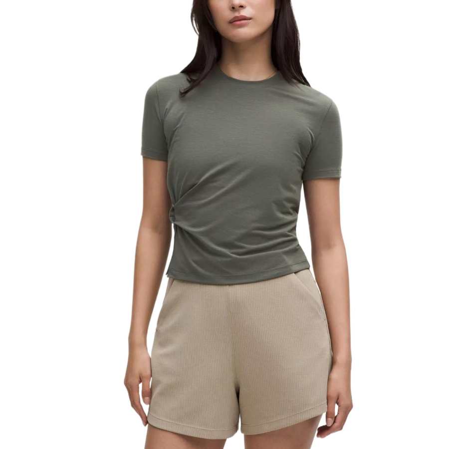 Lululemon Side Twist Short Sleeve Shirt Women's