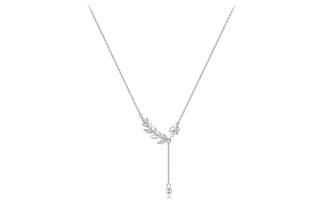 BLANK IN BLANK 999 Silver Zircon Necklaces Women's