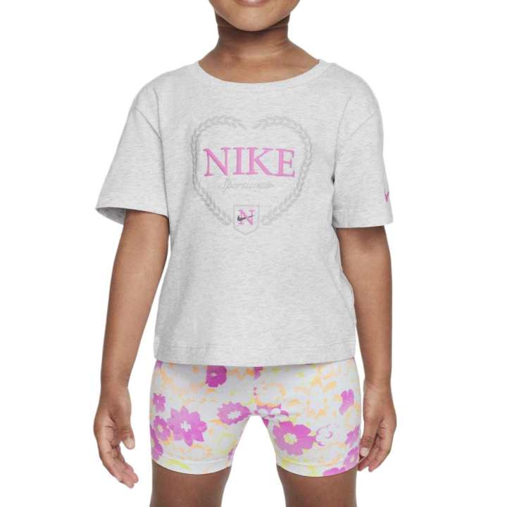 Nike Nike T Shirt Birch Heather Infant And Toddler